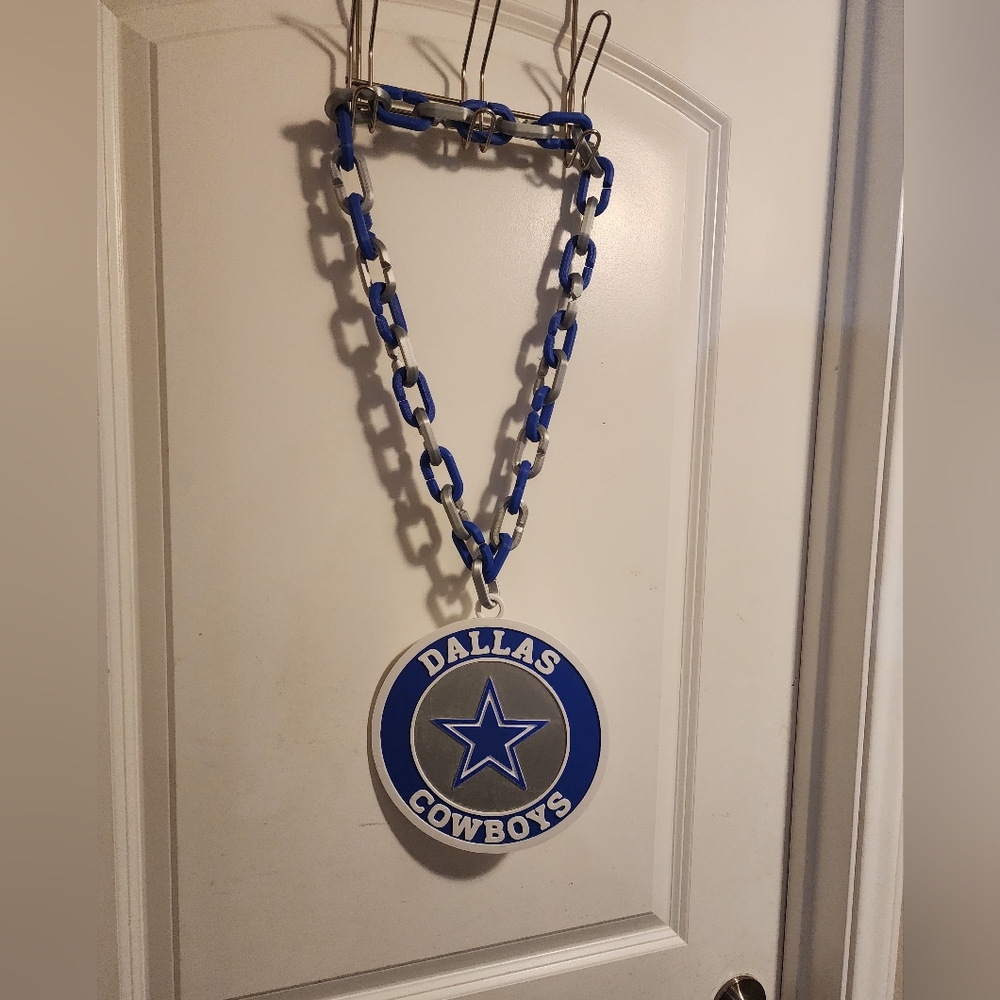 NFL Dallas Cowboys Blue and Silver Hanging Decor